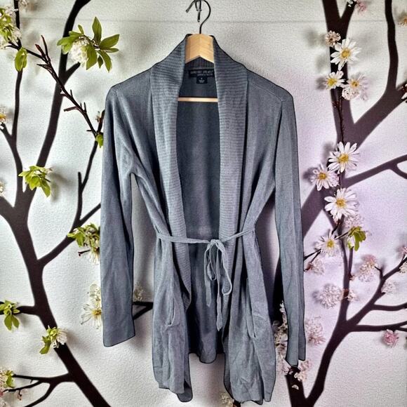 Barefoot Dreams Women's Small Gray Cozychic Ultra Light Long Cardigan NOWCU1469 - Picture 2 of 7
